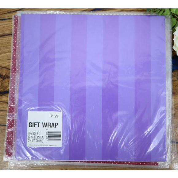 Vintg 1970s 80s 90s Wrapping Paper Gift Wrap Lot 10 Geometric Floral shells NOS - Picture 3 of 11